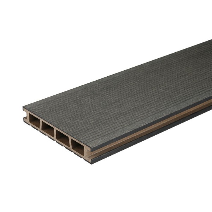Декинг плочи WPC Bergdeck Brushed DD 25х150мм черен 2.4м