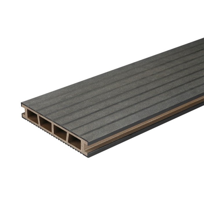 Декинг плочи WPC Bergdeck Brushed DD 25х150мм черен 2.4м