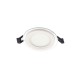 LED кръгъл стъклен панел за вграждане LENA-RG, ∅100x40mm, 6W, 564lm, 3000K (топла светлина), монтажен отвор ∅75mm от строителна борса за Осветление