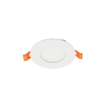 LED кръгъл панел за вграждане LENA-RX, ∅120x20mm, 6W, 564Lm, 3000K, (топла светлина) бял, монтажен отвор ∅105