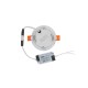LED кръгъл панел за вграждане LENA-RX, ∅120x20mm, 6W, 564Lm, 3000K, (топла светлина) бял, монтажен отвор ∅105 от строителна борса за Осветление