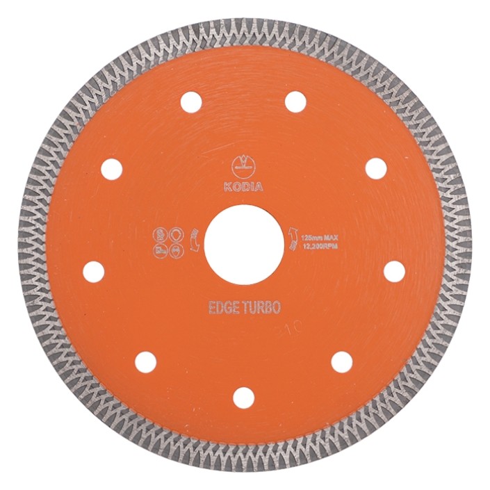 Диск диамантен KODIA EDGE TURBO MITER 45°, 125х1.5x22.23mm.