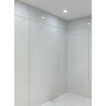 PVC панел стенен №13, Едноцветен Бял - 1.22m/3mm/2.60m