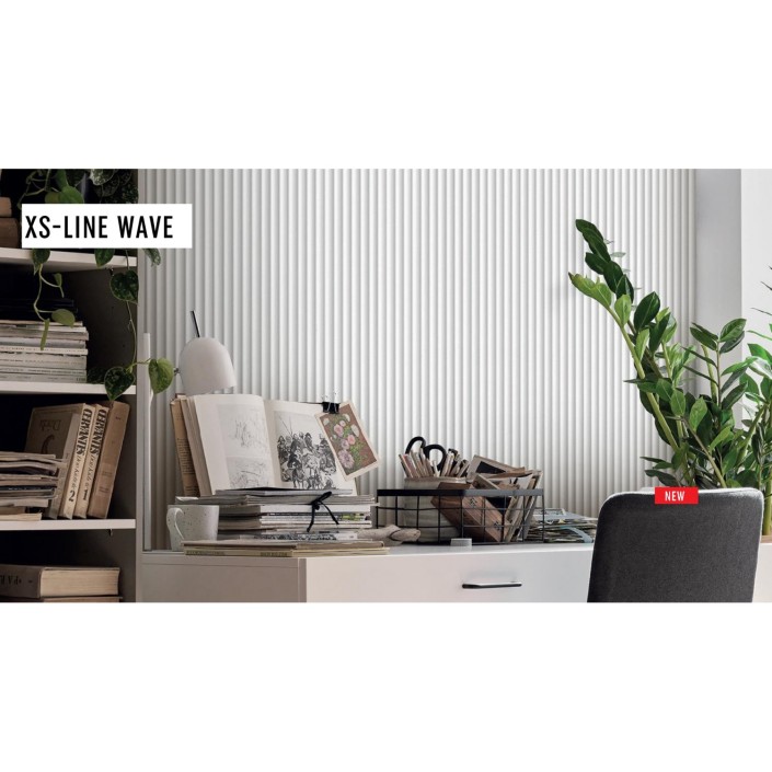 Стенен панел LINERIO XS- Line Wave White - 2.65м./30.4см./9 мм. - 6065811