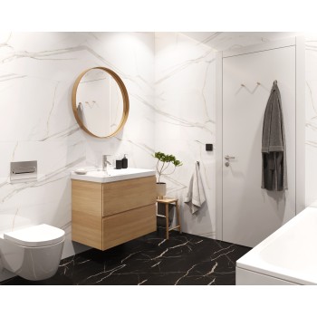 Виниловa настилка SPC Stone Calacatta Black 60/60cm.