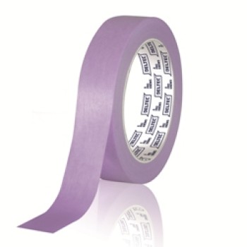 Професионално бояджийско тиксо от оризова хартия - лилаво - 38mm./50m. Deltec Purple