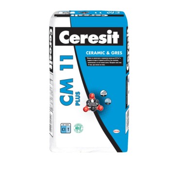 ЦЕРЕЗИТ ЦМ11 Лепило за плочки - CERESIT CM11 Plus Gres - 25 кг  от строителна борса за Сухи строителни смеси