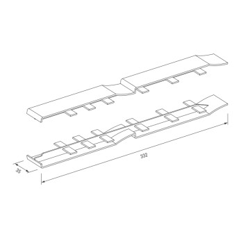 Свързващ елемент за сайдинг VOX KERRAFRONT - J202-  FS-202 - цветен