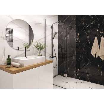 Стенен SPC панел VILO Calacatta Black – 30/60cm гланц /glossy/ – 6053390