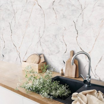 PVC Ламперия Gold Marble - 0.25m/2.65m - 3028988