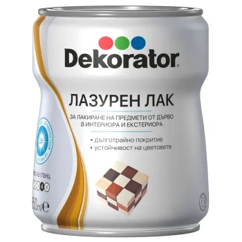 Dekorator Life Style Лазурен лак за дърво Безцветен 0.65 л.