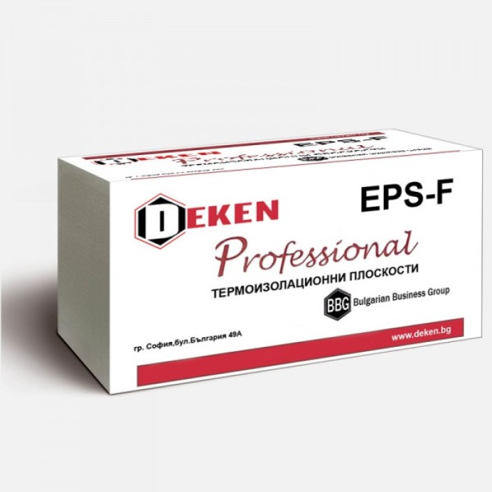 СТИРОПОР - 8см EPS F - 90 - 17кг/m3 - DEKEN Professional