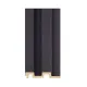 Slat Wall стенен панел - Graphite 12,1х260см  от строителна борса за PVC облицовки
