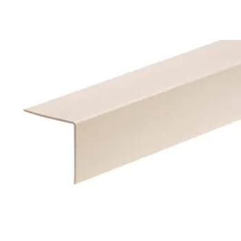 Декоративна ъглова лайсна, Бежова, PVC, Г- образна, различни размери