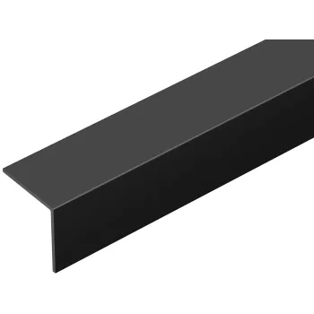 Декоративна ъглова лайсна, Черна PVC, Г- образна, различни размери