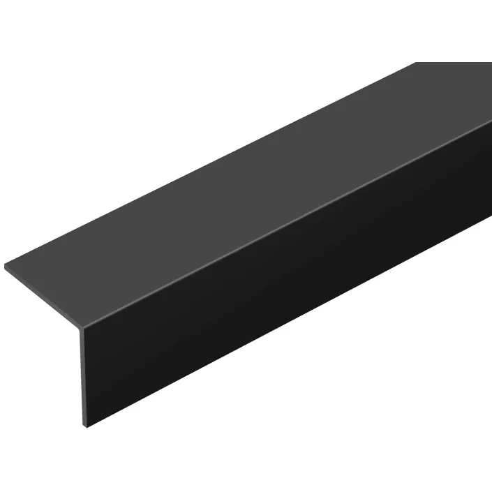 Декоративна ъглова лайсна, Черна PVC, Г- образна, различни размери от строителна борса за Декоративни профили и лайсни 