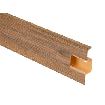 PVC Перваз с кабелен канал Oak bourbon dark SG75 - 70 2.2м.