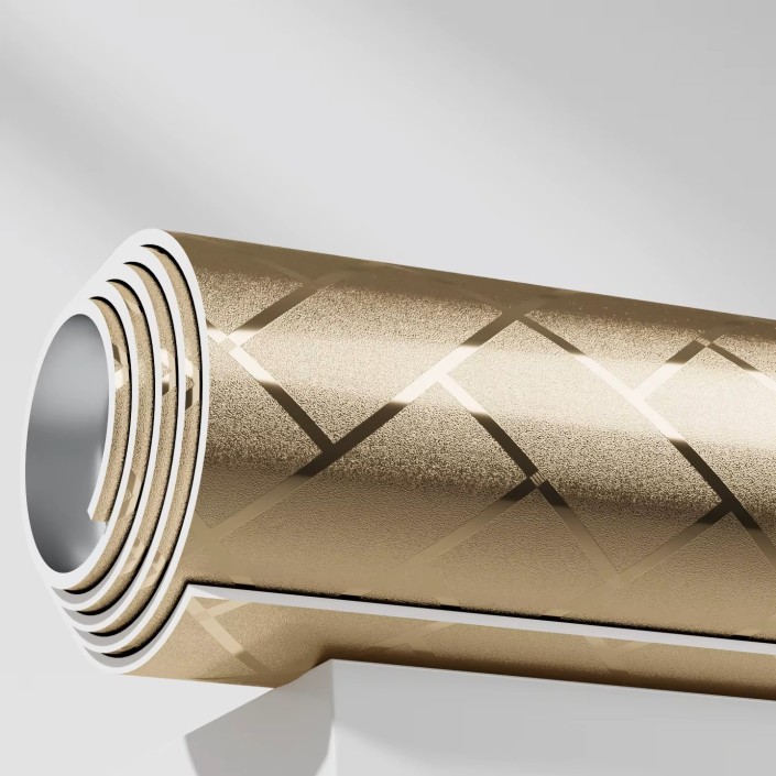 Самозалепващ декоративен  тапет  №2  CST-MM07 Злато 120x280 см x 2-2.3 мм от строителна борса за PVC облицовки