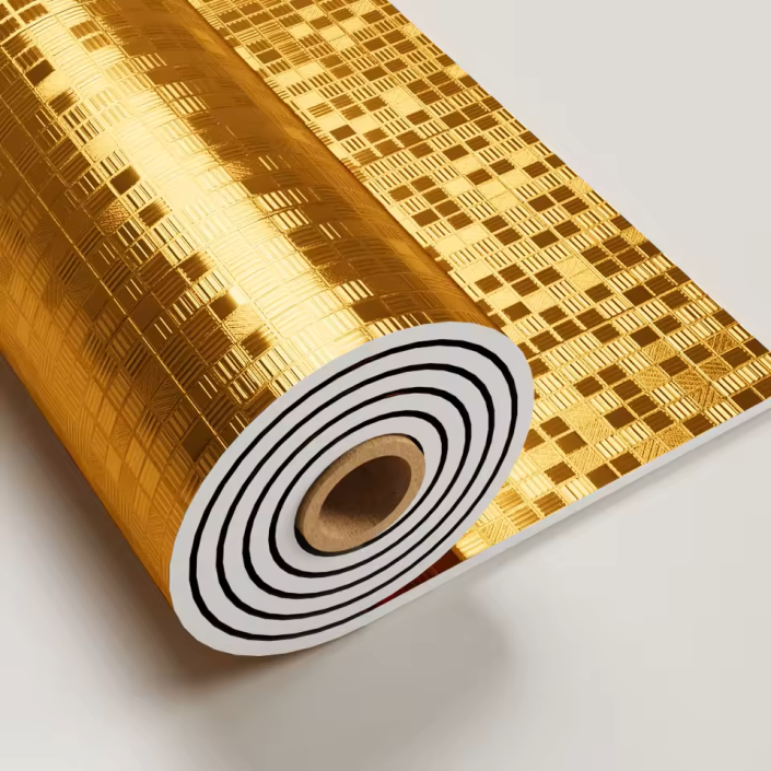 Самозалепващ декоративен  тапет  №3  CST-MM12 Злато 120x280 см x 2-2.3 мм от строителна борса за PVC облицовки