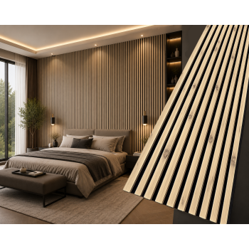 Стенен акустичен панел LIGHT OAK  AP-03  2750*600*9мм