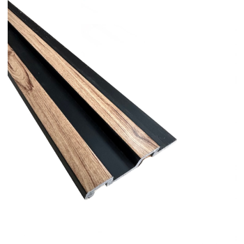 Декоративен стенен линеен панел Elite BLACK OAK 2800x120x20 mm