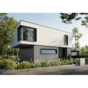 Сайдинг SOLVO -  SO-01 V-B, Сив дъб  с тъмна фуга -  1.92 m²/пак
