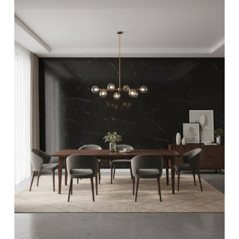 SPC стенен - подов панел  SPC- 203  Nero Marquina - Мат 120/300cm.