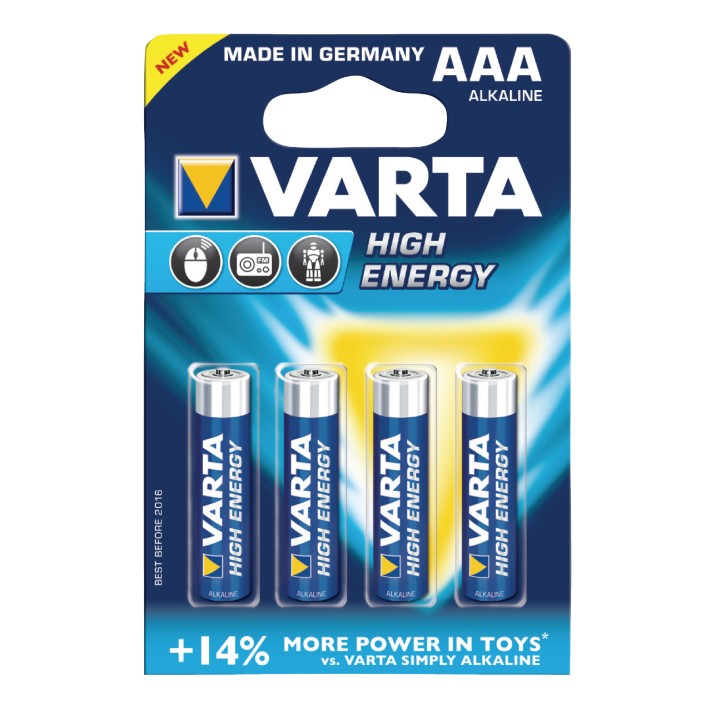 Алкална батериа Варта LR03 AAA - 1.5 V