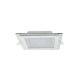 Стъклен LED панел за вграждане VITO, 12W, 6000K, 220V, квадрат, бяла светлина от строителна борса за Осветление