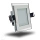 Стъклен LED панел за вграждане VITO, 12W, 6000K, 220V, квадрат, бяла светлина от строителна борса за Осветление