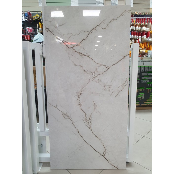 Полиран гранитогрес  58x118cm - INDIANA GREY - 880002 от строителна борса за Обзавеждане за баня