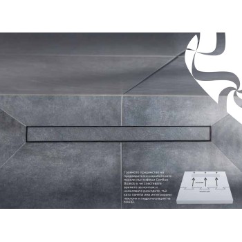 Линеен сифон CONFLUO Frameless Line 450mm - без рамка 