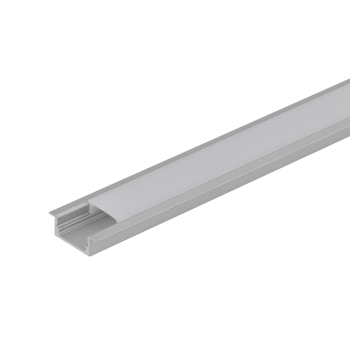 Алуминиев профил за LED лента, плитък за вграждане - 3m. - APK 301